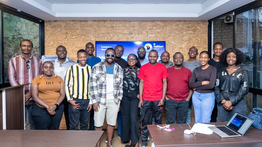 Members of the Salesforce Developer Group, Nairobi at the Headless 360 Community Tour